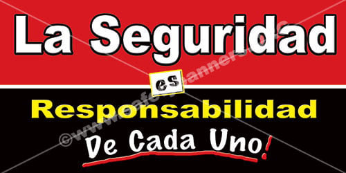 2030 Spanish Safety is Everyones Responsibility, Spanish Safety Banner, Bilingual Safety Banner