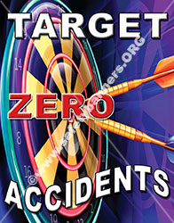 Target Zero accidents safety poster item 1071