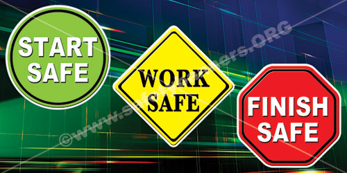 workplace safety banners for industry