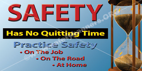 Industrial safety banners