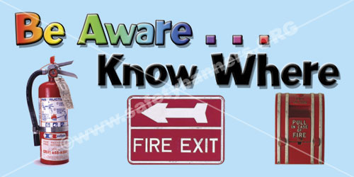 Workplace Fire Safety #1041 safety banner