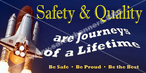 Quality safety banner for industry