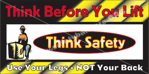 Think safety industrial safety banner
