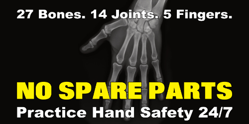 safety banner for hand safety #1021