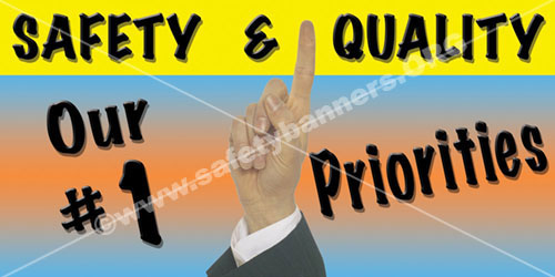safety and quality industrial safety banners item 1018