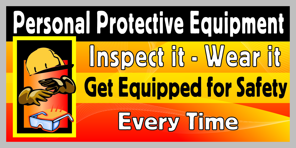 1063 PPE safety banner