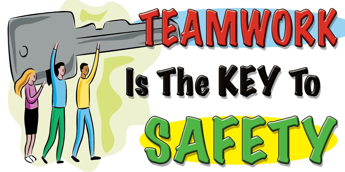 Safety banner 1010 Teamwork