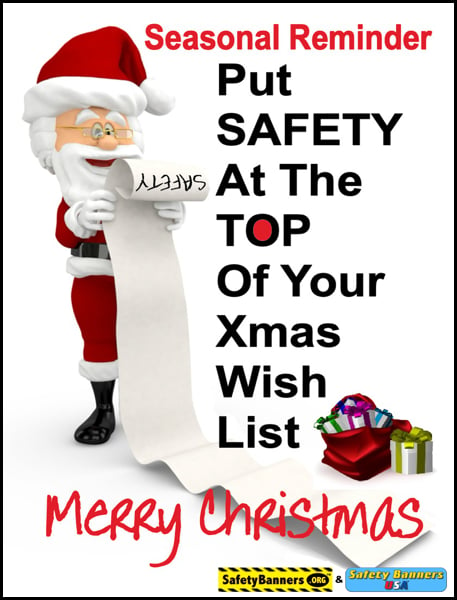 Christmas safety poster D