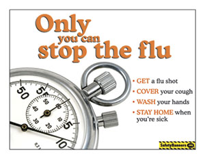 Flu Only You Stop the Flu Poster
