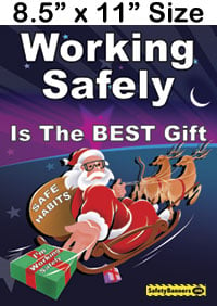 Working Safely Poster Santa