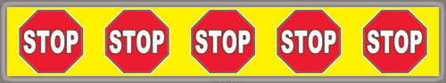 Warehouse Safety Floor Sticker Forklift Crossing item 60010