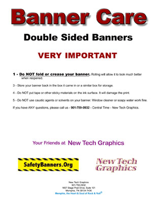 Banner Care Double Sided