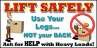 safety banners product number 1021