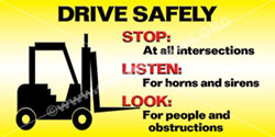 1308 forklift safety banners images
