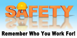 1345 safety banners images remember who you work for