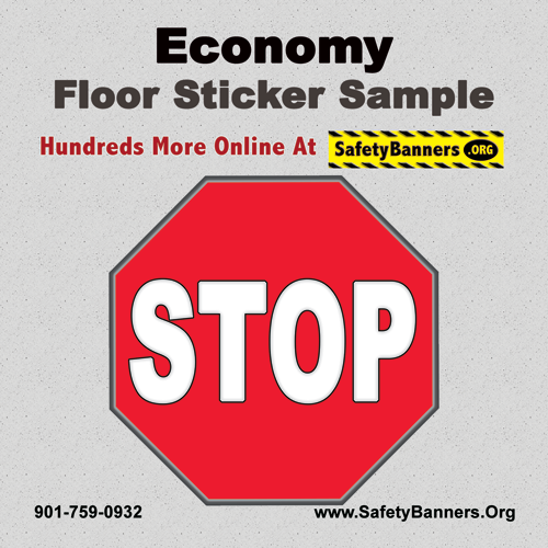 ECONOMY 4x4 floor Sticker Sample 4p