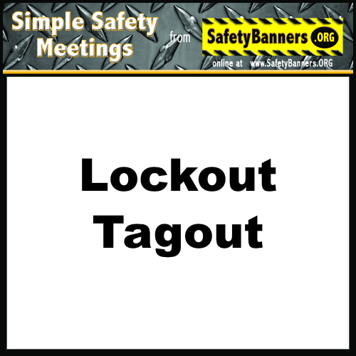 Lockout tagout button