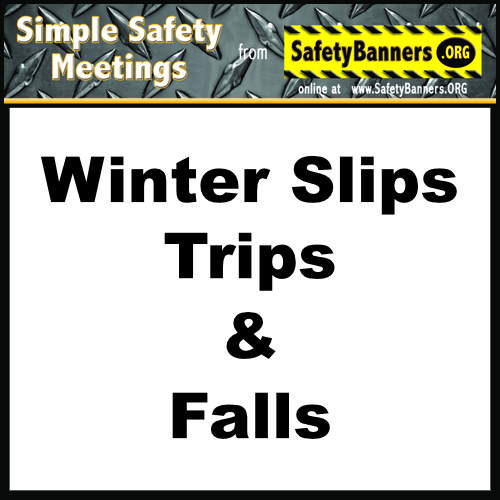 Winter slips trips and falls button