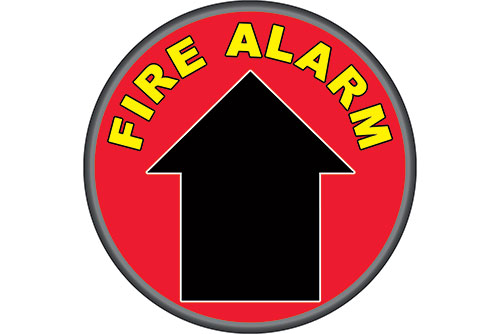 Firle Alarm Direction Arrow floor sticker safety item 6230