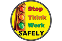 start safe safety floor sticker decal item 6508