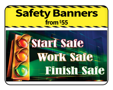 700 Safety Banners and Safety Posters for American Industry.