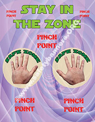 Stay in the Zone Hand Safety banner