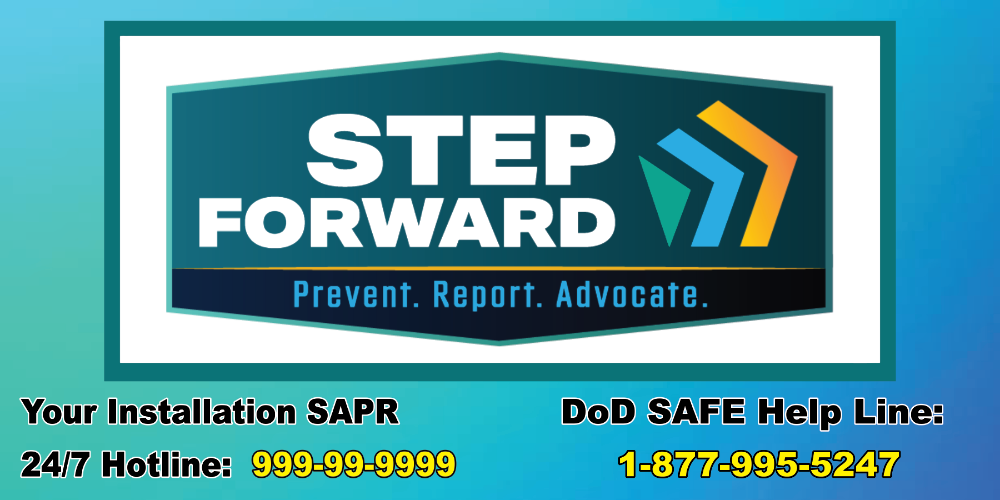 Military SAPR Banners: 77777002 - Step Forward SAPR Banner