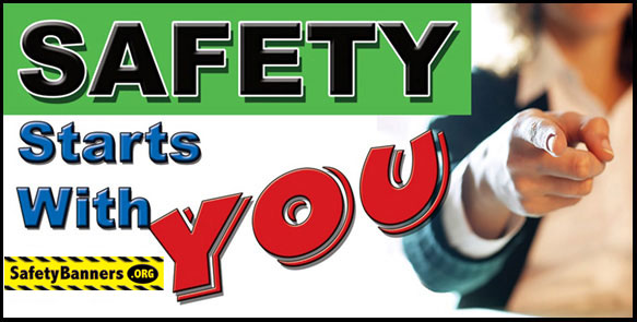 Safety Starts With You safety banner with company Logo item 1864