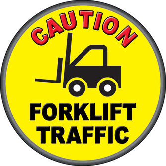 Safety Floor Sticker sign #6535