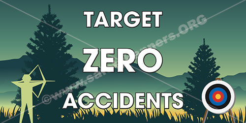 Safety Banners: Target Zero Accidents 4 1369
