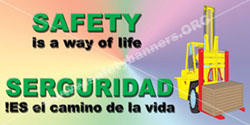 Safety Banners Images 37 2008 Spanish forklift safety banners images