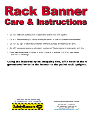 Rack Banner Instructions