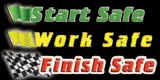 21752 Start safe work safe finish safe black